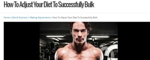 Click to read "How To Adjust Your Diet To Successfully Bulk".