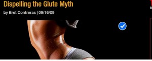 Click to read "Dispelling the Glute Myth".