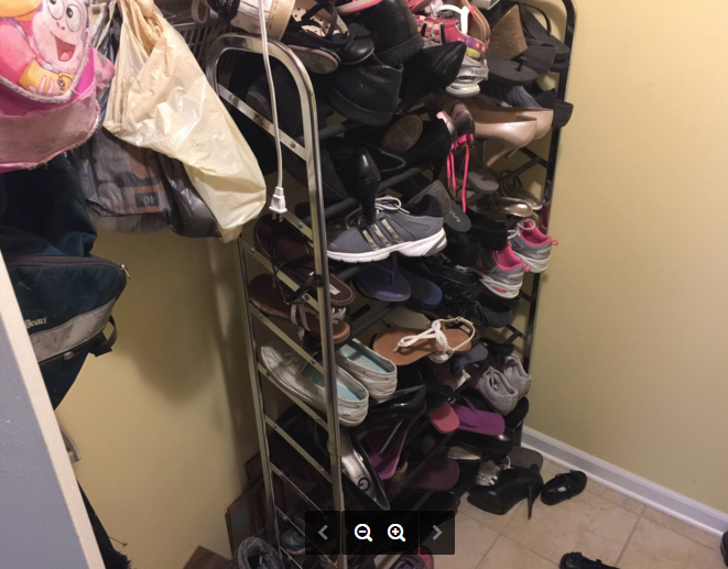 Not even 1/10th of the shoes in our house. About 2 pairs are mine.
